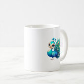 Mug Elégante Coupe de Conception de Peacock (Devant droit)
