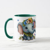 Mug Elégante Coupe Eléphant Design (Gauche)