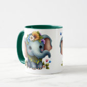 Mug Elégante Coupe Eléphant Design (Devant gauche)