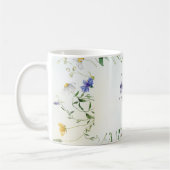 Mug Élégante écriture Fleur sauvage personnalisée (Gauche)