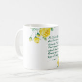 Mug Élégante Écriture Florale 29:11 (Devant gauche)