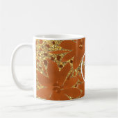 Mug Élégante étincelle d'or monogramme (Gauche)