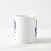 Mug Élégante femme Afro Rose violette (Centre)