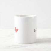 Mug Élégante femme au coeur rouge (Centre)