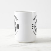 Mug Elégante femme Golf Monogramme Design (Centre)