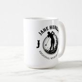 Mug Elégante femme Golf Monogramme Design (Devant droit)