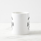 Mug Elégante femme Golf Monogramme Design (Centre)
