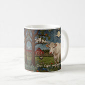 Mug Élégante ferme de vache chic à la campagne (Devant droit)