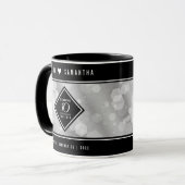 Mug Élégante fête du 10e anniversaire du Mariage de Ti (Devant gauche)