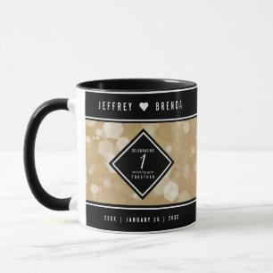 Mug Élégante fête du 1er anniversaire du Mariage de pa
