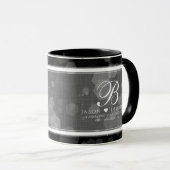 Mug Élégante fête du 4e anniversaire du Mariage de lin (Devant droit)