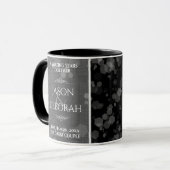 Mug Élégante fête du 4e anniversaire du Mariage de lin (Devant gauche)