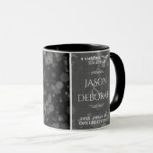 Mug Élégante fête du 4e anniversaire du Mariage de lin (Devant droit)