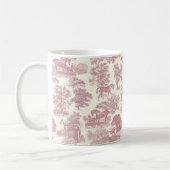 Mug Élégante Fille Chic Cheval Rose Arbres Toile (Gauche)