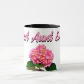 Mug Élégante fleur rose fleurie hydrangée meilleure ta (Centre)
