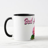Mug Élégante fleur rose fleurie hydrangée meilleure ta (Gauche)