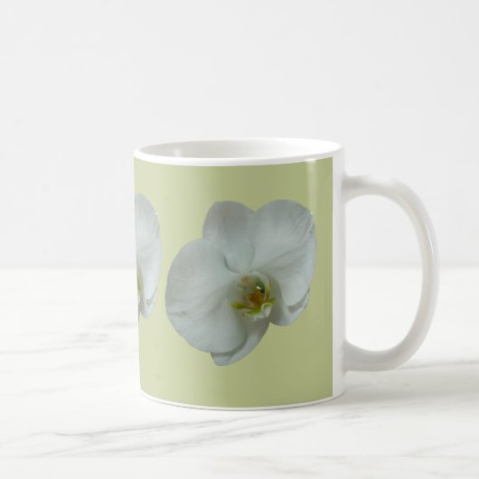 Mug Élégante floraison d'orchidées blanches (Droite)