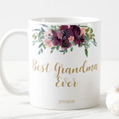 Mug Elégante Floral Meilleure Maman Jamais
