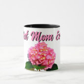 Mug Elégante florales roses hydrangée rose (Centre)
