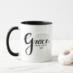 Mug Élégante Grace Christian Faith Script Floral