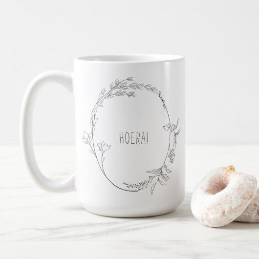 Mug Elegante Hoera je deviens ton annonce Tante Mok (Avec donut)