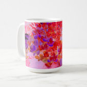 Mug Élégante Hydrangea Limelight Violette et Orange (Devant gauche)