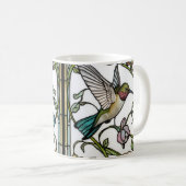 Mug Élégante illustration de colibri botanique boho ch (Devant droit)