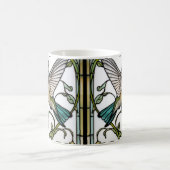 Mug Élégante illustration de colibri botanique boho ch (Centre)