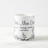Mug Elégante Lavande Eucalyptus Meilleure Maman Jamais (Centre)
