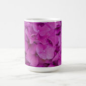 Mug Elégante magenta rose hydrangée florale roses (Centre)