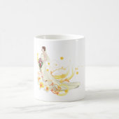 Mug Élégante mariée florale Conception Mariage romanti (Centre)