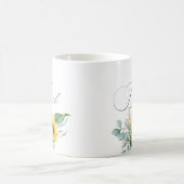 Mug Élégante mariée rustique tournesol Eucalyptus Flor (Centre)