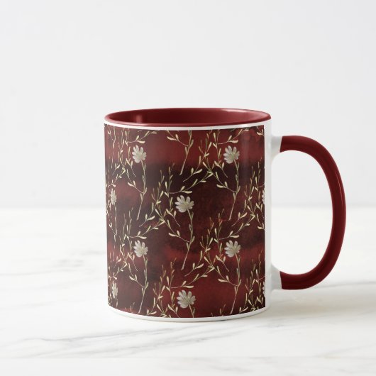 Mug Elégante marsala de Bourgogne (Droite)