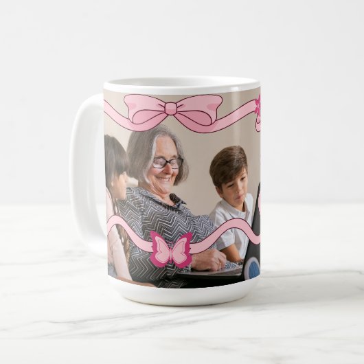 Mug Élégante Meilleure Grand-Mère Jamais Petits-Enfant (Devant gauche)