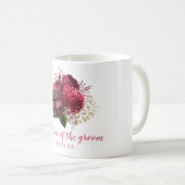 Mug Élégante mère rose de marié à fleurs d'or (Devant droit)