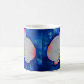 Mug Elégante orchidée d'aquarelle blanche rose (Centre)