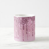 Mug Elégante parties scintillant élégante en or rose r (Centre)