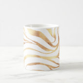 Mug Elégante Parties scintillant or Zebra Poster de an (Centre)