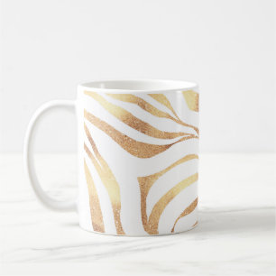 Mug Elégante Parties scintillant or Zebra Poster de an