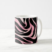 Mug Elégante Parties scintillant Rose or Zebra Black P (Devant droit)