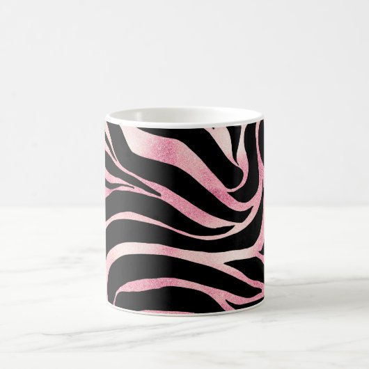 Mug Elégante Parties scintillant Rose or Zebra Black P (Centre)