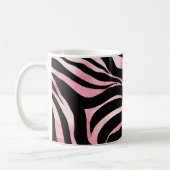 Mug Elégante Parties scintillant Rose or Zebra Black P (Gauche)