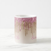 Mug Élégante Parties scintillant Sweet 16 Glam Script  (Centre)
