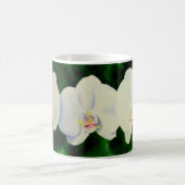 Mug Elégante peinture d'orchidée tropicale blanche (Centre)