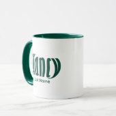 Mug Elégante personnalisation "Nancy" Art dans Hunter (Devant gauche)