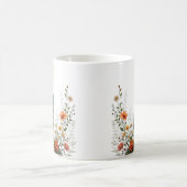 Mug Élégante prière de la Vierge Catholique Florale (Centre)