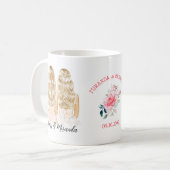 Mug Élégante proposition de la ménagère Floral Blond B (Devant gauche)