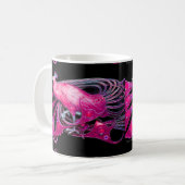 MUG ELÉGANTE PUCE PINK FUCHSIA PEACOCK JEWEL (Devant gauche)
