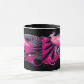 MUG ELÉGANTE PUCE PINK FUCHSIA PEACOCK JEWEL (Centre)