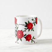 Mug Élégante Rose rouge (Devant droit)